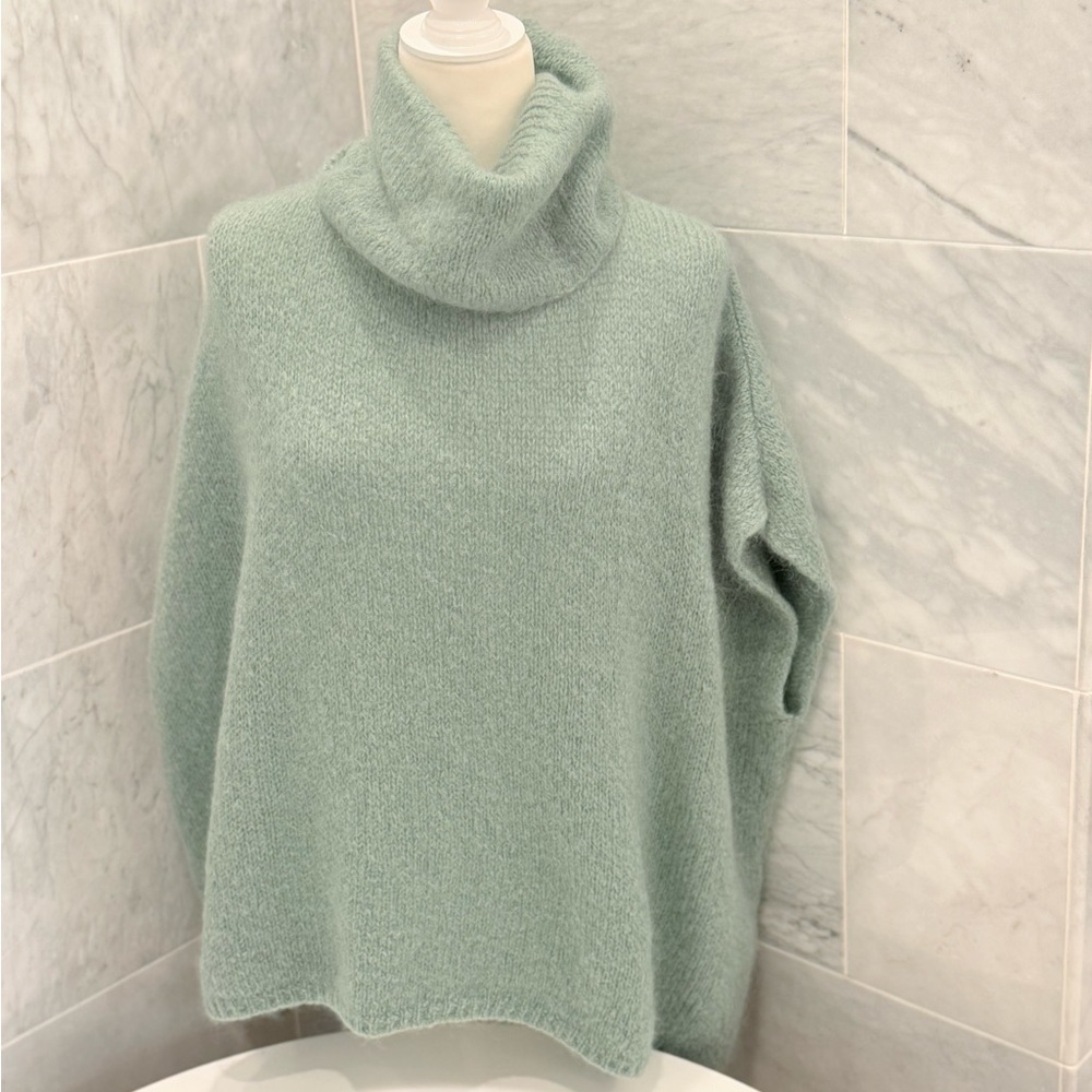 PULL PONCHO MOHAIR ET LAINE MODELE Paris NAIS